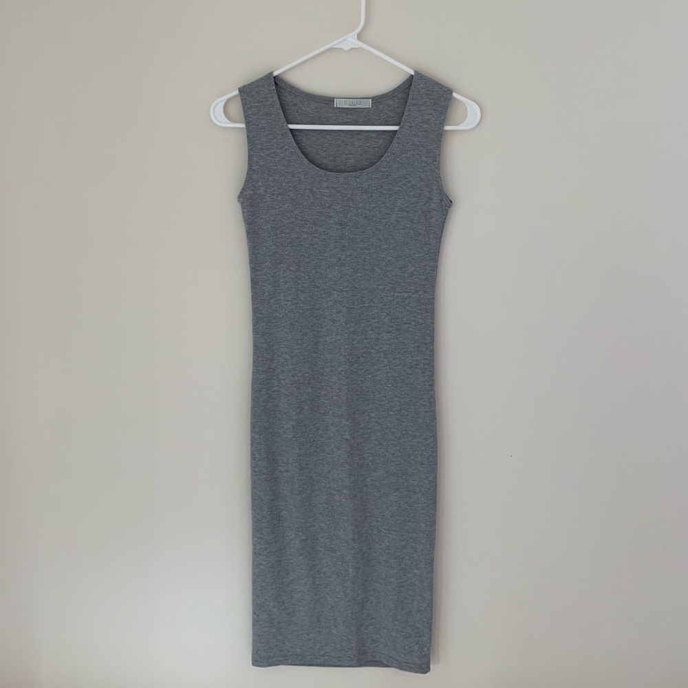 Sexy grey midi bodycon dress from korea!